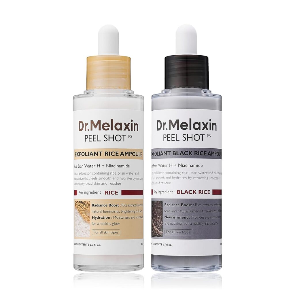 Dr. Melaxin Peel Shot Rice Ampoule | Ampolla exfoliante que ilumina y suaviza la piel